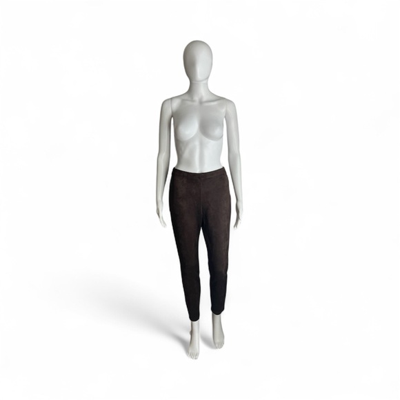 Catherine Malandrino Brown Faux Suede Pants NWT Size S - Picture 1 of 4